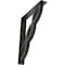 Ekena Millwork Loera Wrought Iron Bracket, (Triple center brace), Antiqued Silver 2"W x 12"D x 15"H BKTM02X12X15TLOASV - alternate 1
